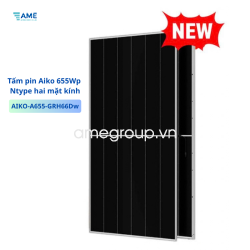 Tấm pin Aiko 655Wp hai mặt kính - AIKO-A655-GRH66Dw