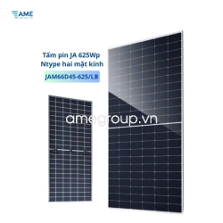 Tấm pin JA 625Wp Ntype hai mặt kính - JAM66D45 625/LB