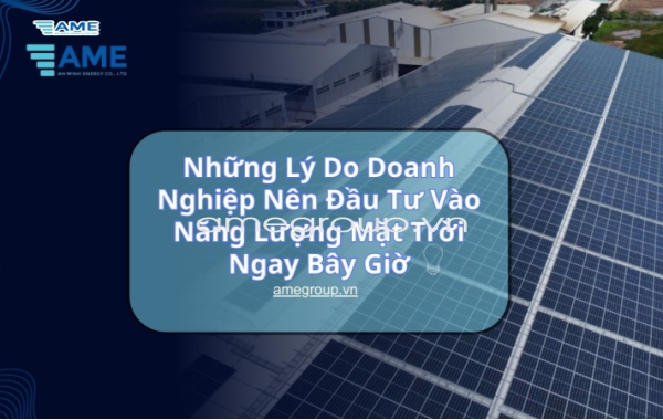 Những Lý Do Doanh Nghiệp Của Bạn Nên Đầu Tư Vào Năng Lượng Mặt Trời Ngay Bây Giờ